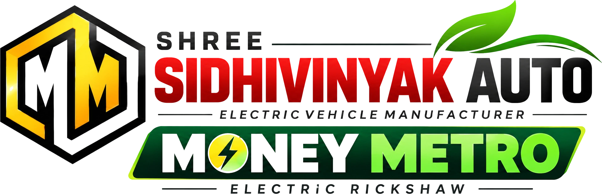 Shree Sidhivinyak Auto - Money Metro Electric Rickshaw Logo